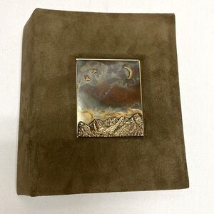NWOT Brass/Suede photo album